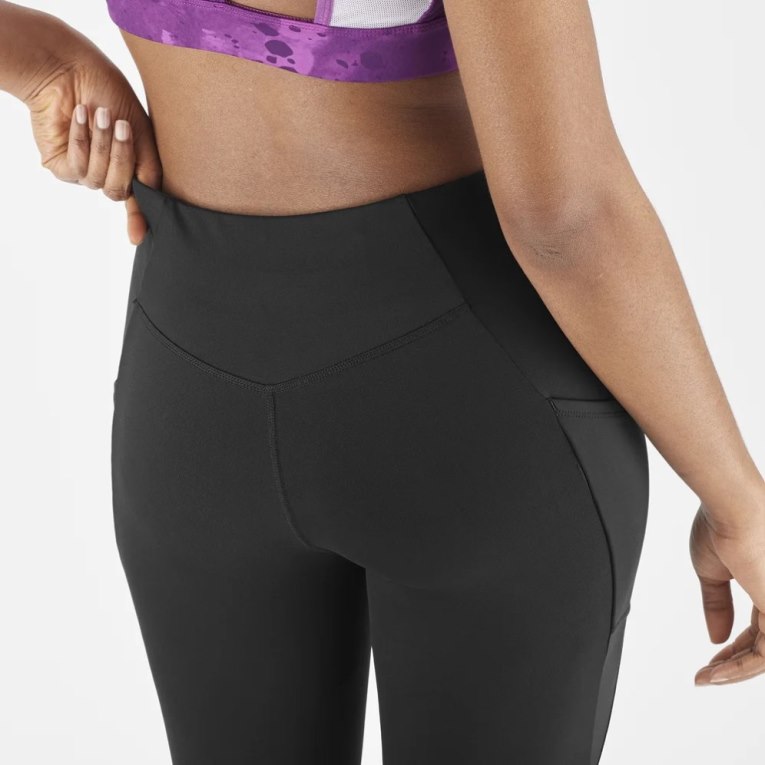 Salomon Cross Run 25'' Women's Running Tights Black | CA 64S5